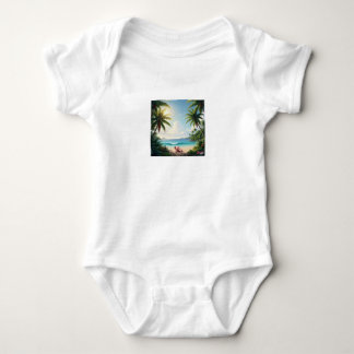 Body Adorable Baby Bodysuit – Elephant & Palm Trees