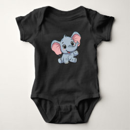 Body Adorable Cartoon Baby Elephant Baby Bodysuit