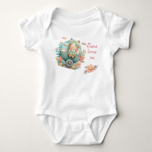 Body Adorable Foi Pastel Mignon Ours Landaus Floral Nom