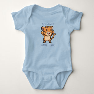 Body Adorable Grand-mère's Little Tiger Custom Blue