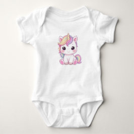 Body Adorable Magical Unicorn Sticker Illustration