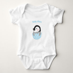 Body Adorable Nouveau-Né Manchot dans un Œuf