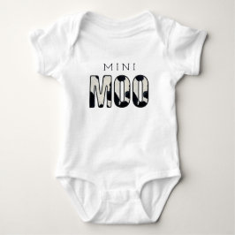 Body Adorable Petit MOO noir et blanc Vache Impression
