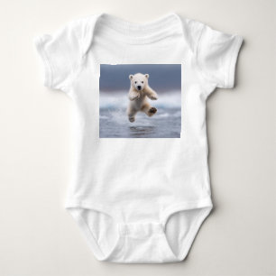 Body Adorable Polar Bear Cub Baby Bodysuit