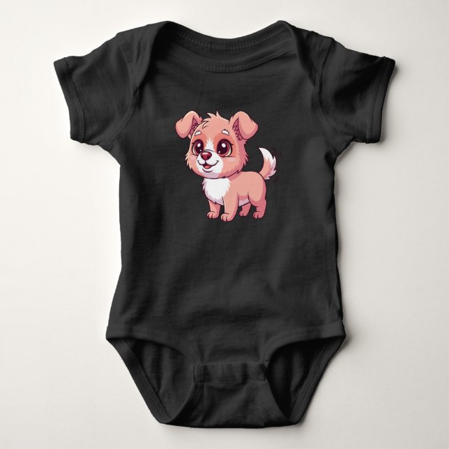 Body Adorable Puppy Baby Bodysuit (Devant)