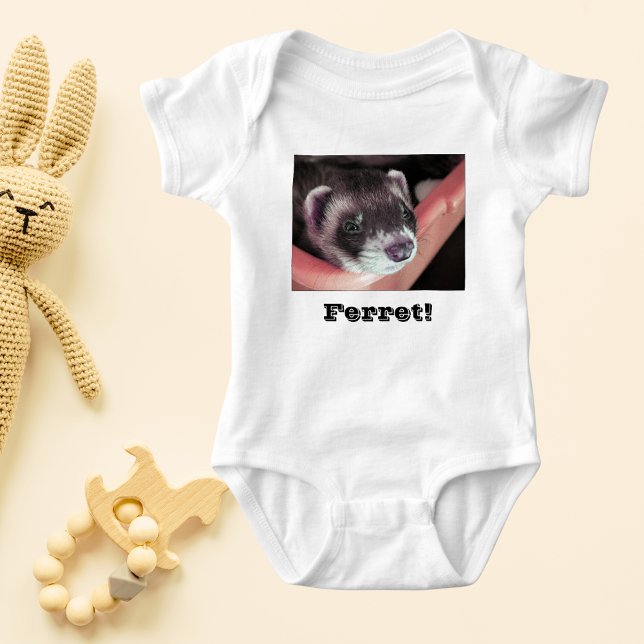 Body Adorable Sable Ferret Photo (Adorable Sable Ferret Photo Baby Bodysuit)