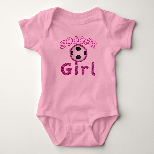Body Adorable Soccer Girl Costume corps bébé (Devant)