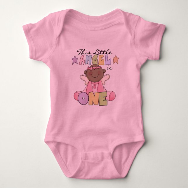 Body African American Girl Angel 1er anniversaire (Devant)