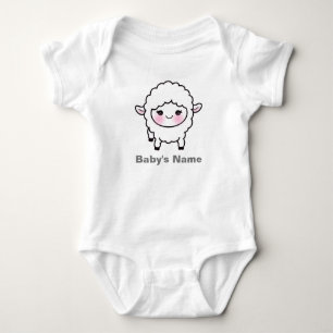 Body Agneau en mouton de bébé mignon personnalisé
