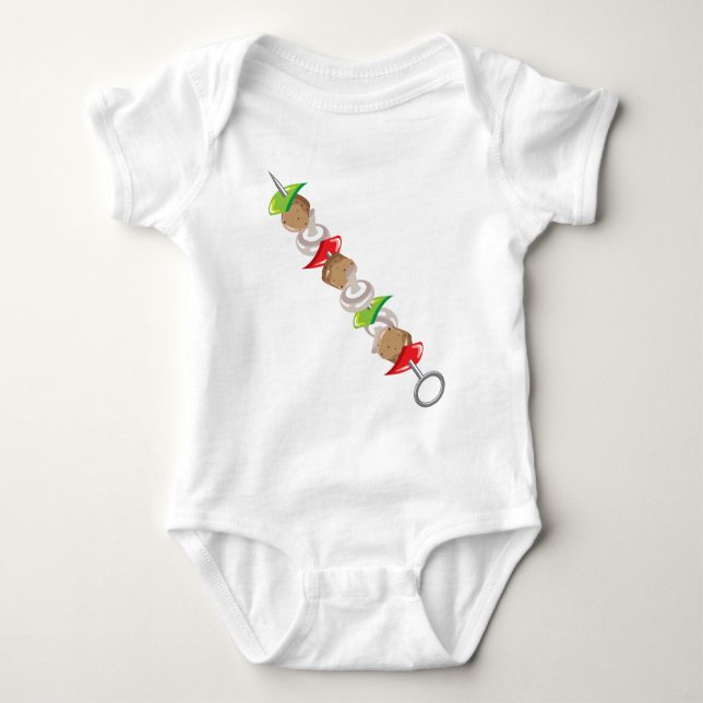 Body Agrafe-art d'illustration de vecteur de Kabob de (Devant)