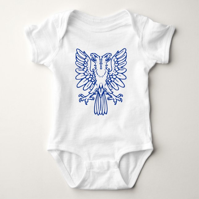 Body Aigle à deux têtes - bleu marine (Devant)