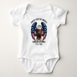 Body Aigle américain avec ailes de drapeau 1776-2026