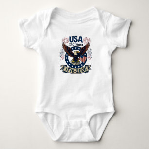 Body Aigle Américain Patriotique 250 Ans 1776-2026