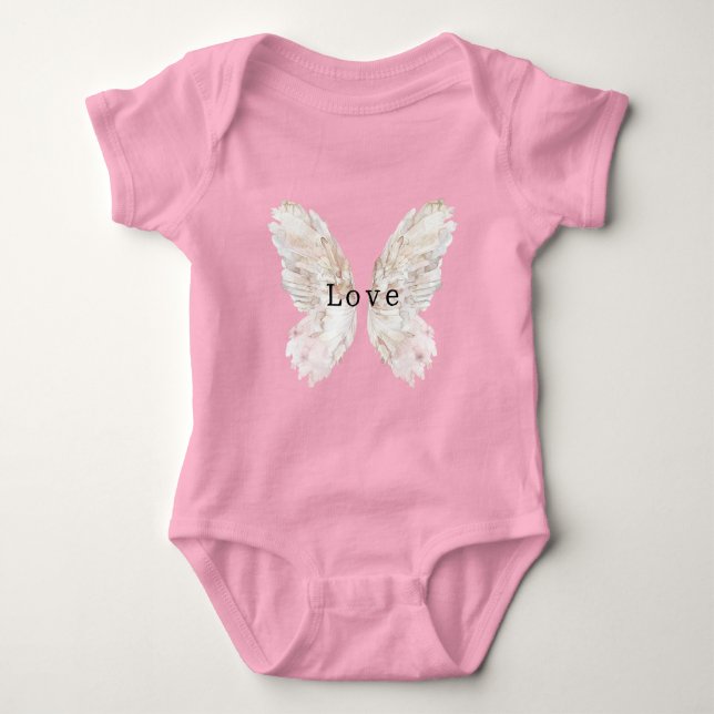 Body Ailes de papillon rose joli (Devant)