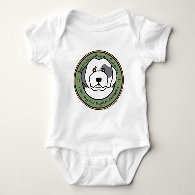 Body Aimez mon vieux chien de berger anglais (Devant)