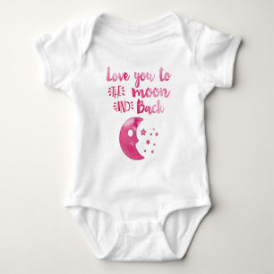 Body Aimez-vous à la lune main branchée Baby Girl