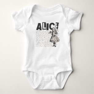 Body Alice au pays des merveilles Texte et image Alice