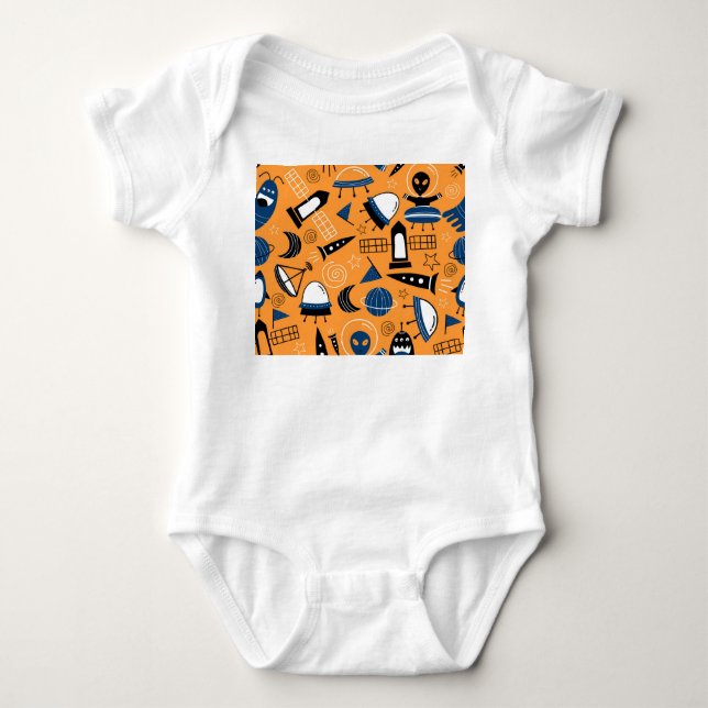 Body Alien OVNI, vaisseaux spatiaux, motif pour enfants (Devant)