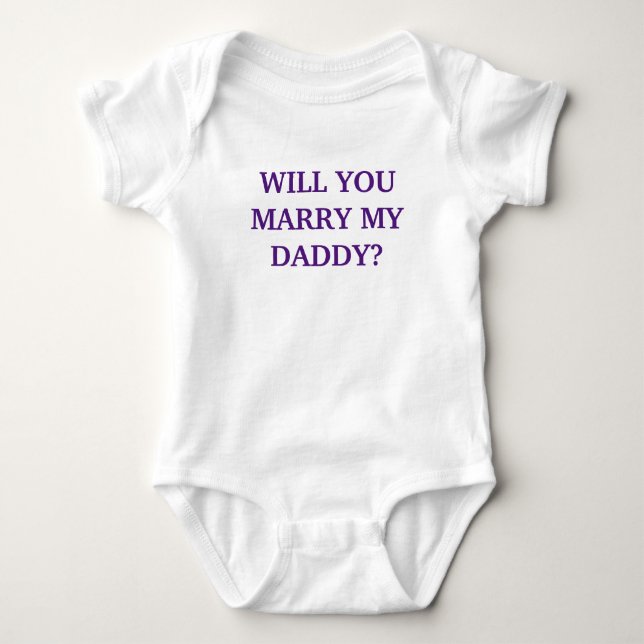 Body ALLEZ-VOUS MARIER MON JOUR ? - Baby Onsie (Devant)