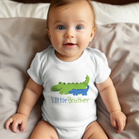 Alligator bleu et vert Petit frère