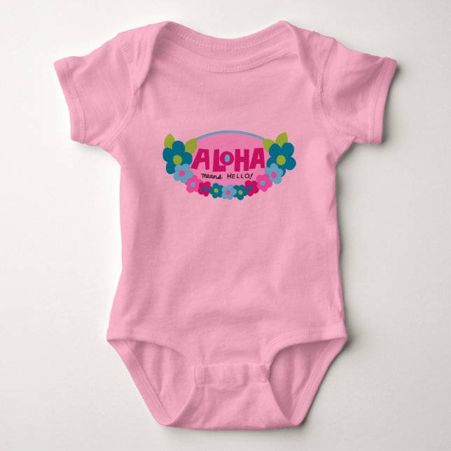 Body Aloha signifie bonjour floral hawaïen (Devant)
