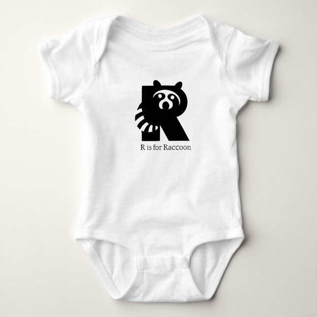 Body Alphabet animal Raccoon (Devant)