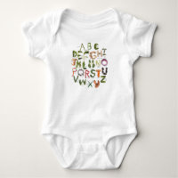 Alphabet végétal | Vêtements de légumes mignons po