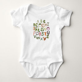 Body Alphabet végétal | Vêtements de légumes mignons po