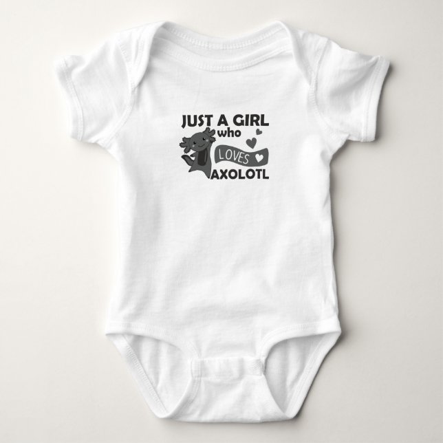 Body Amateurs Axolotl Animaux Douces Pour Filles Roses (Devant)
