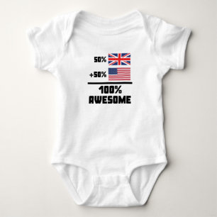 Body Américain de 50% les Anglais 50% 100%