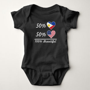 Body Américain du Philippin 50% de 50% 100% beau