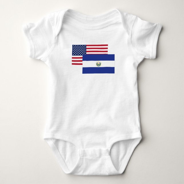Body Américain et drapeau d'EL Salvadorien (Devant)