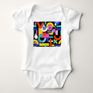 Body Amour Abstrait, yeux : motif coloré