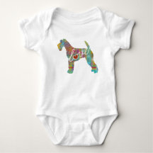 Amour d'Airedale Terrier (aquarelle)
