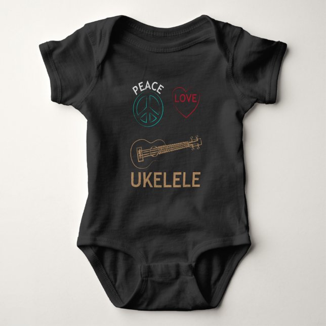 Body Amour d'Ukelele Uke d'amour de paix de cadeau (Devant)
