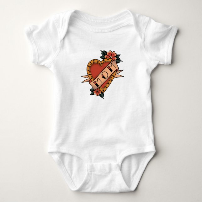 Body Amour maman vieux coeur de l'école (Devant)