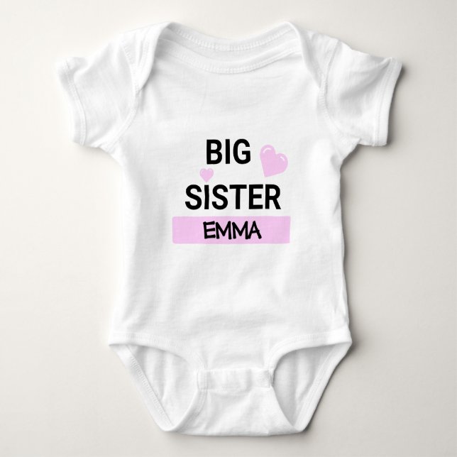 Body Amour personnalisé Big Sister (Devant)