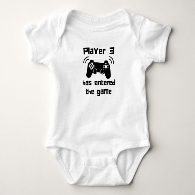 Body Amusante Faire-part de grossesse de Gamer  (Devant)