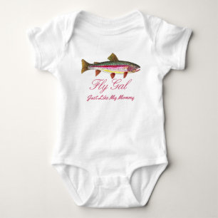 Body Amusante maman de pêche à la truite arc-en-ciel