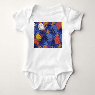 Body Ananas Abstrait Feuille Vintage Motif