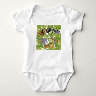 Body Animaux de la jungle mignons Safari Garçon   Fille