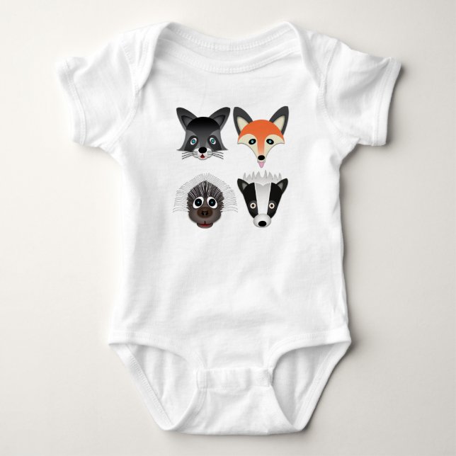 Body Animaux sauvages - Bodysuit Baby Jersey (Devant)