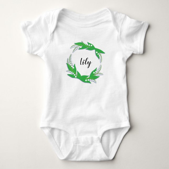 Body Anneau personnalisé de Lily de la Vallée Bodysuit (Devant)