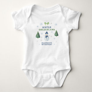 Body Anniversaire 1 an de Winter Onederland Bonhomme de