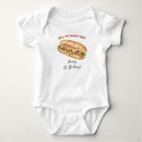 Anniversaire Enfants Hot Dog Aquarelle