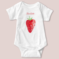 Aquarelle de fraise personnalisée