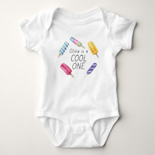 Body Aquarelle Été Popsicle Crème de glace Anniversaire