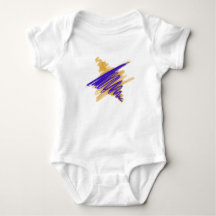 Aquarelle étoile de David Baby Bodysuit