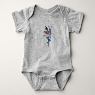 Body Aquarelle Fée Art Baby Jersey Bodysuit, Blanc