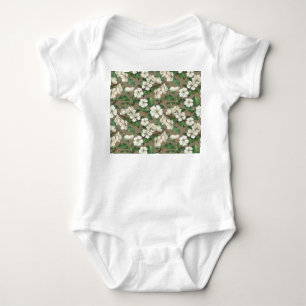 Body Aquarelle Fleurs Apple : Motif Vintage.